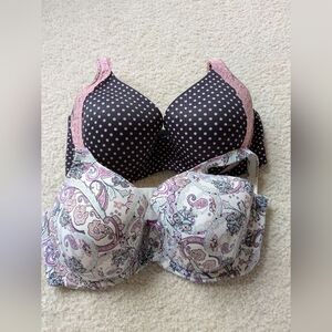 Soma 40DD Bra Bundle (2) Embraceable Full Coverage